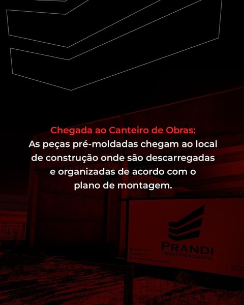 Chegada ao canteiros de obras